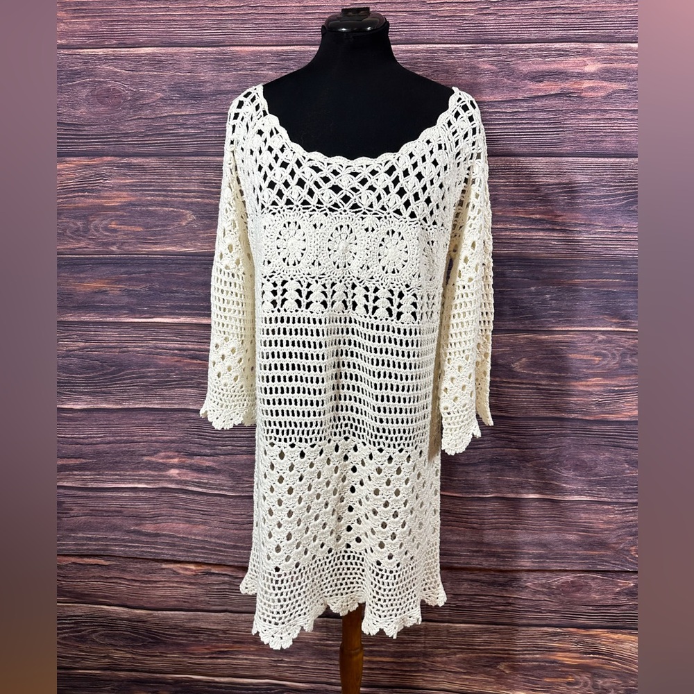 NWT Lucky Brand Crochet Dress, Size XL